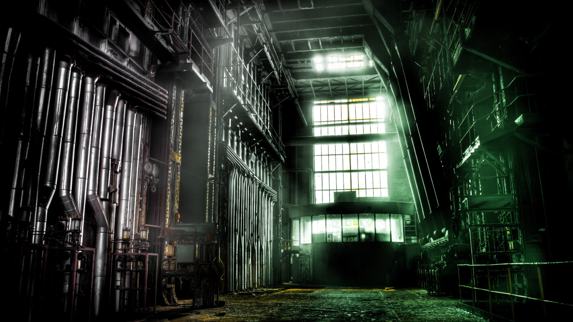 Eerie industrial decay at abandoned ECVB Powerplant in Belgium.