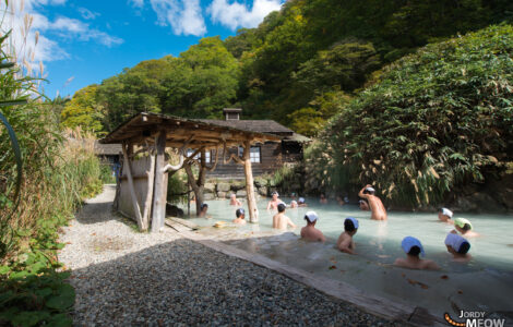 Tranquil hot spring village in Tohokus wilderness, Nyuto Onsen offers a serene escape.