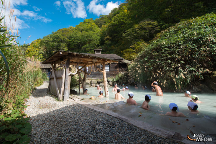 Tranquil hot spring village in Tohokus wilderness, Nyuto Onsen offers a serene escape.