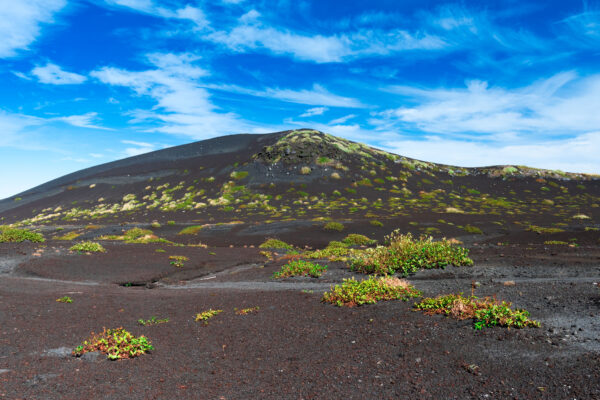 Majestic Volcano on Oshima Island, Japan.