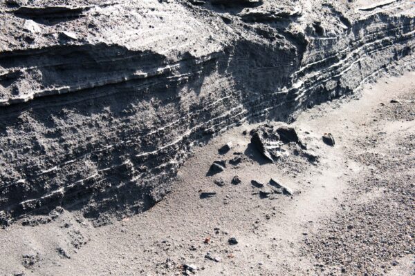 Snow-covered Mt. Mihara on rugged Oshima Island, showcasing raw beauty in remote landscape.