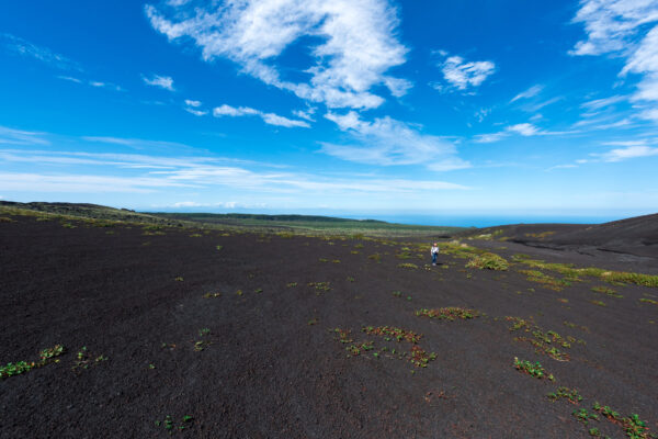 Explore the volcanic beauty of Oshima Island in Japans stunning landscape.