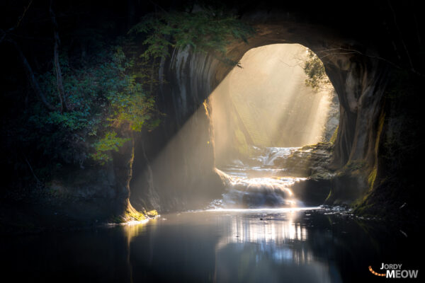 Enchanting Cave Waterfall in Chiba, Japan - Studio Ghibli fans dream destination.