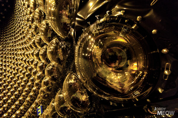 Unveiling cosmic mysteries at Super-Kamiokande Neutrino Observatory - a captivating exploration experience.