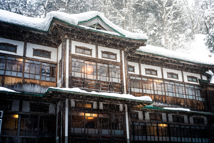Ginzan Onsen: Winter Wonderland in Snowy Japanese Mountains.