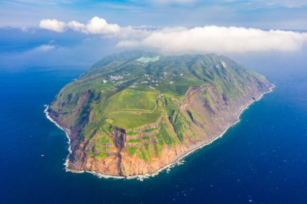 Discover the beauty of Aogashima Island, a remote volcanic paradise in the Philippine Sea.