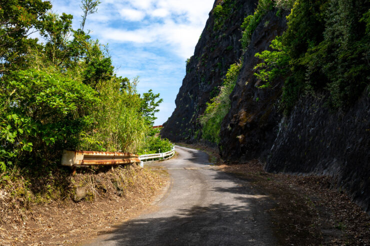 Serpentine Road Through Aogashimas Volcanic Cliffs