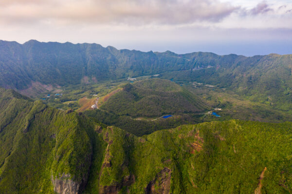 Aogashima Island: Remote volcanic landscape in the Philippine Sea.