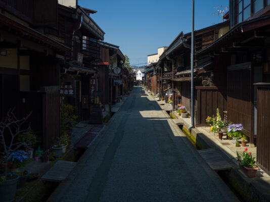 Historic Takayama wooden merchant houses.