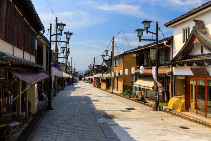 Charming Yokamachi Historic Street in Inami, Japan