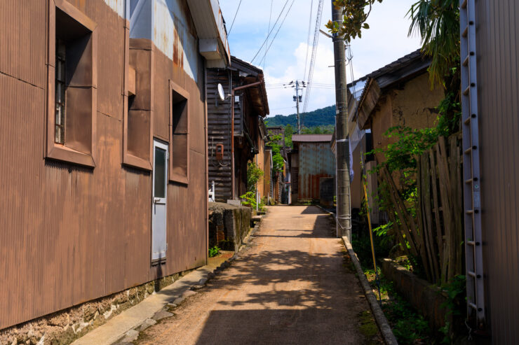 Historic Japanese alley in Inami Town