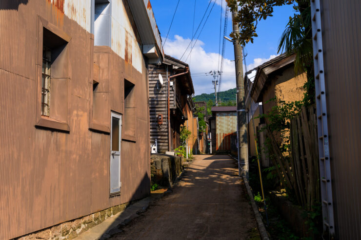 Quaint Japanese Village Alleyway Scenery