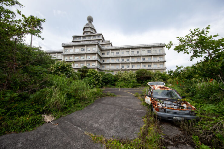Abandoned Opulent Hotel Consumed by Nature