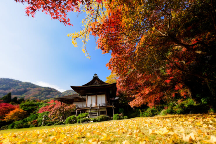 Kyotos Okochi Sanso Villa Autumn Pavilion Splendor