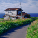 Abandoned house on scenic Rishiri Island, Japan
