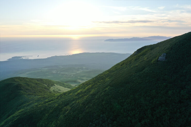 Rishiri Islands scenic panoramic landscape, Japan
