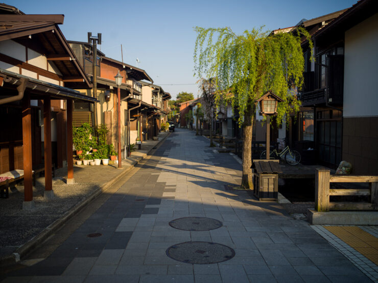 Enchanting historic Japanese street, Hida-Furukawa.