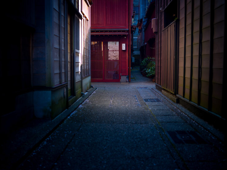 Enchanting Kanazawa Alleyway, Historic Wooden Architecture