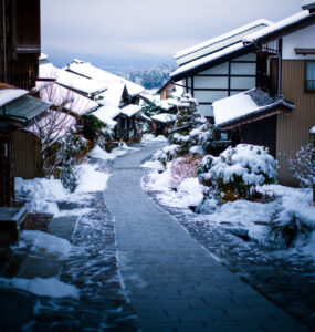 Snowy Magome-juku: Preserved Japanese Post Town Charm