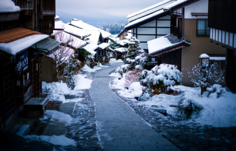 Snowy Magome-juku: Preserved Japanese Post Town Charm