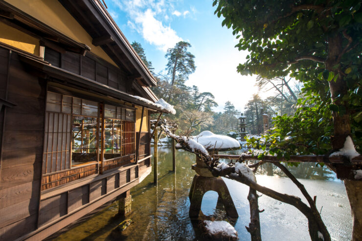 Winter Tranquility at Kenroku-en Garden, Kanazawa