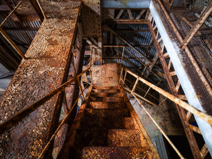 Atmospheric Ruins: Abandoned Industrial Interior
