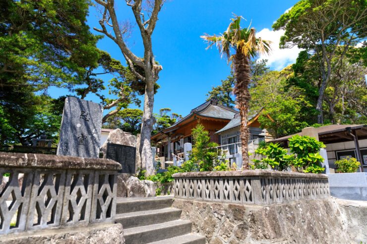 Serene Japanese Island Sanctuary, Lush Greenery