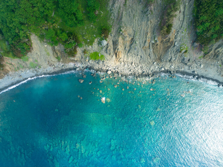 Stunning Turquoise Cove Aerial Landscape Photography