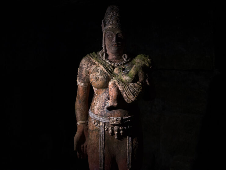 Serene Southeast Asian sculpture, Hanibe Caves