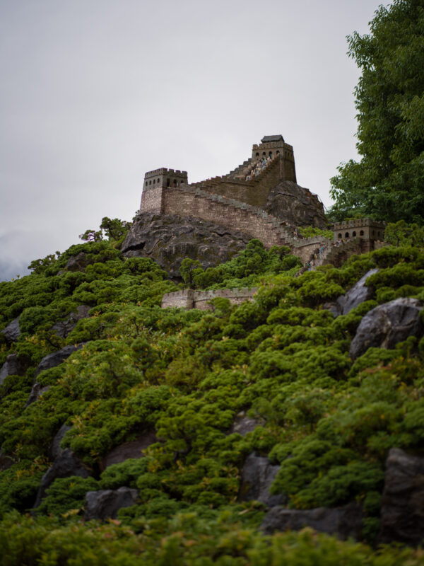 Fortified Medieval Castle Atop Lush Hilltop