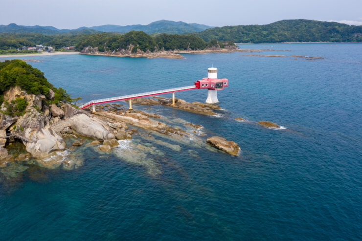 Scenic Ashizuri Coastal Lighthouse, Japan