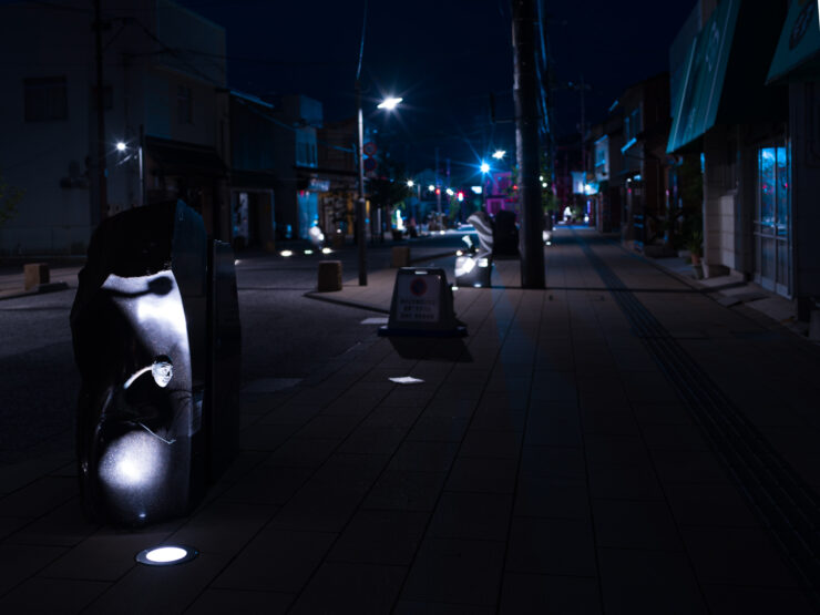 Mystical Night Street with Mizuki Shigerus Fantasy Statues
