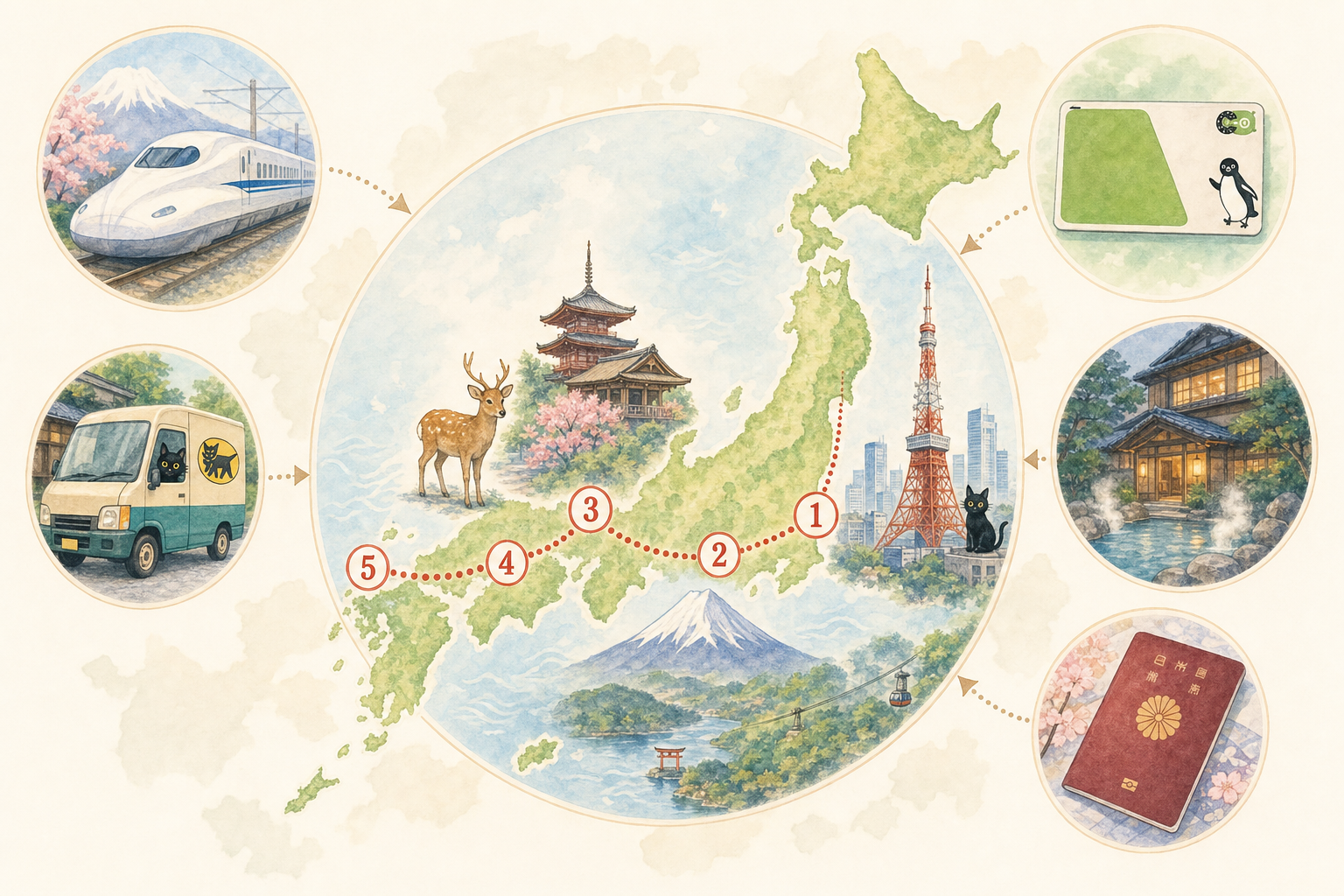 Itinéraire de 10 jours au Japon (premier voyage)