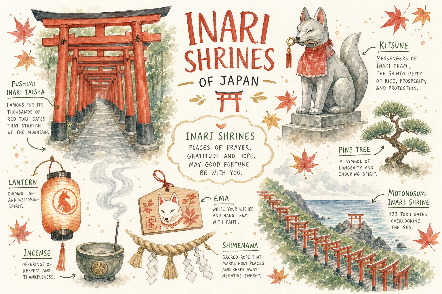 Les plus beaux sanctuaires Inari du Japon