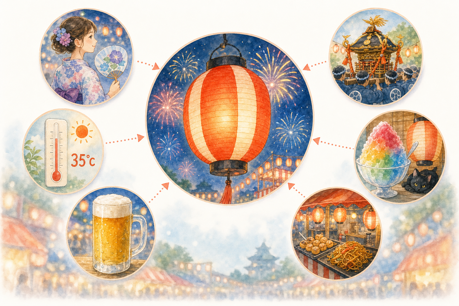 Le Japon en Été : les Matsuri, la Chaleur, et les Refuges