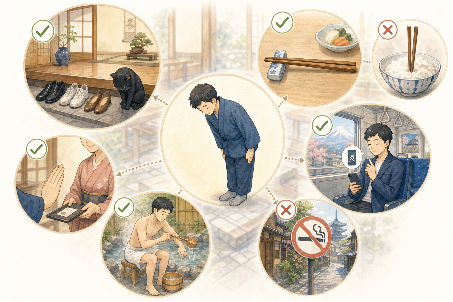 L’Étiquette Japonaise : ce qu’il Faut Savoir avant de Partir