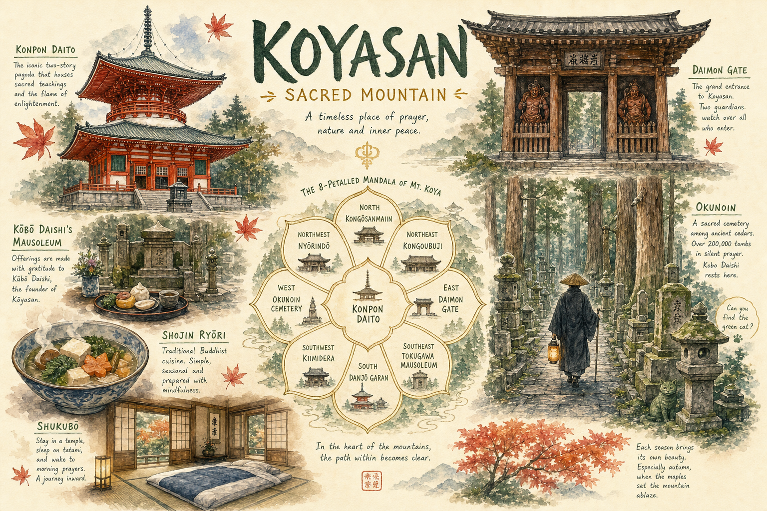 Koyasan, la montagne sacrée du Japon