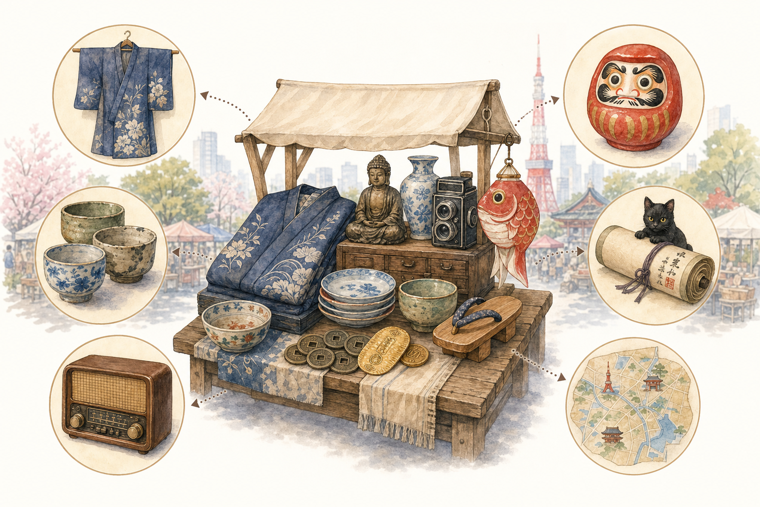 Les Marchés aux Puces de Tokyo : 8 Endroits Pour Chiner