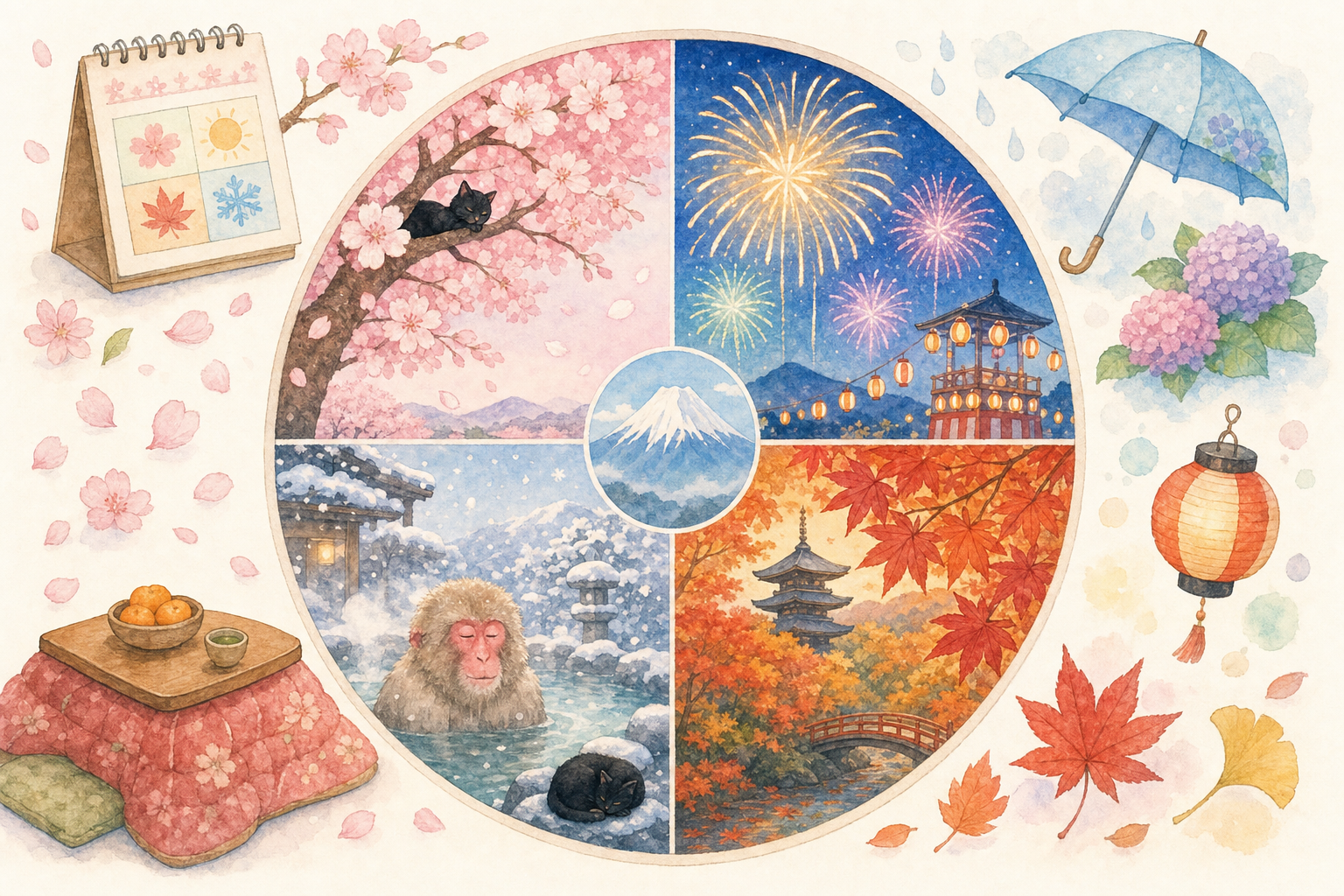Quand Partir au Japon : mois par mois