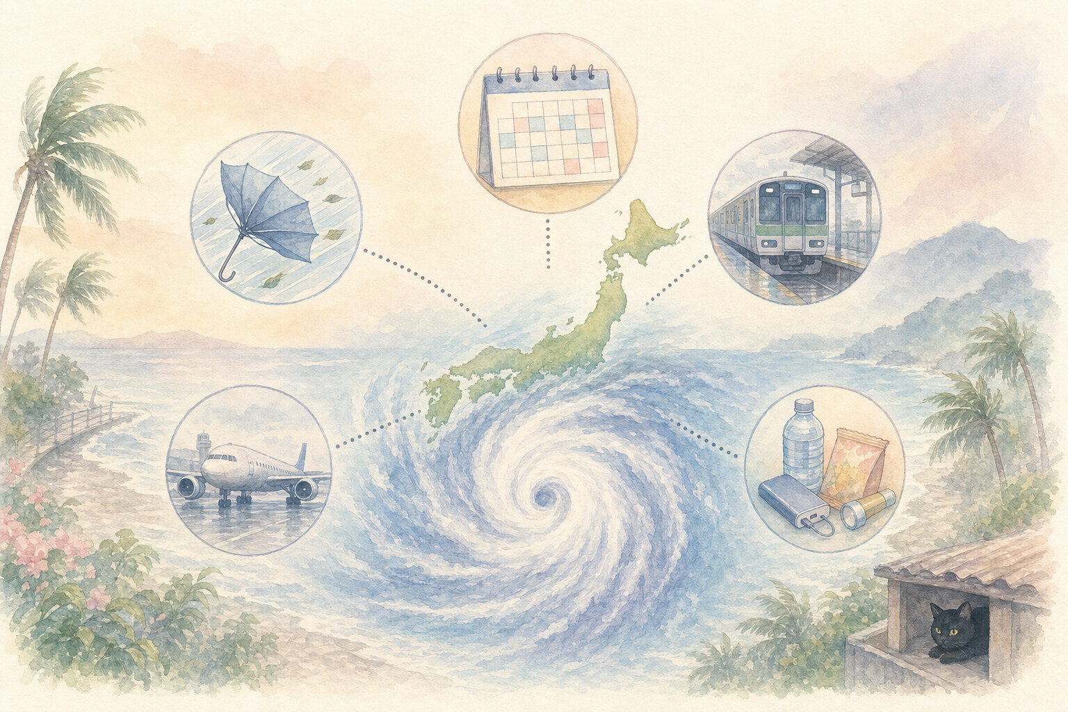 Les typhons au Japon, le guide du voyageur